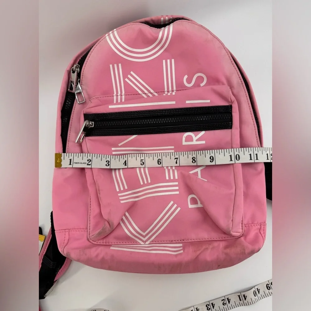 Kenzo Paris Logo Pink Backpack - Picture 10 of 12